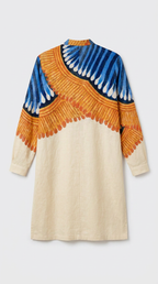 Kalighat Fire Kurta Men flat back
