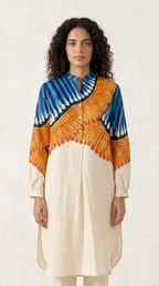 Kalighat Fire Kurta Women front view