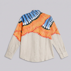 Kalighat Fire Shirt Set Men shirt flat back