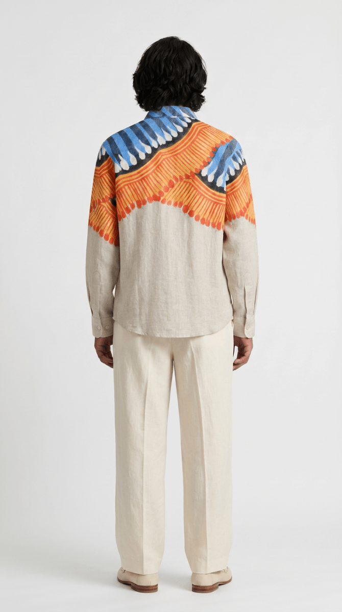 Kalighat Fire Shirt Set Men - Naymish Designs