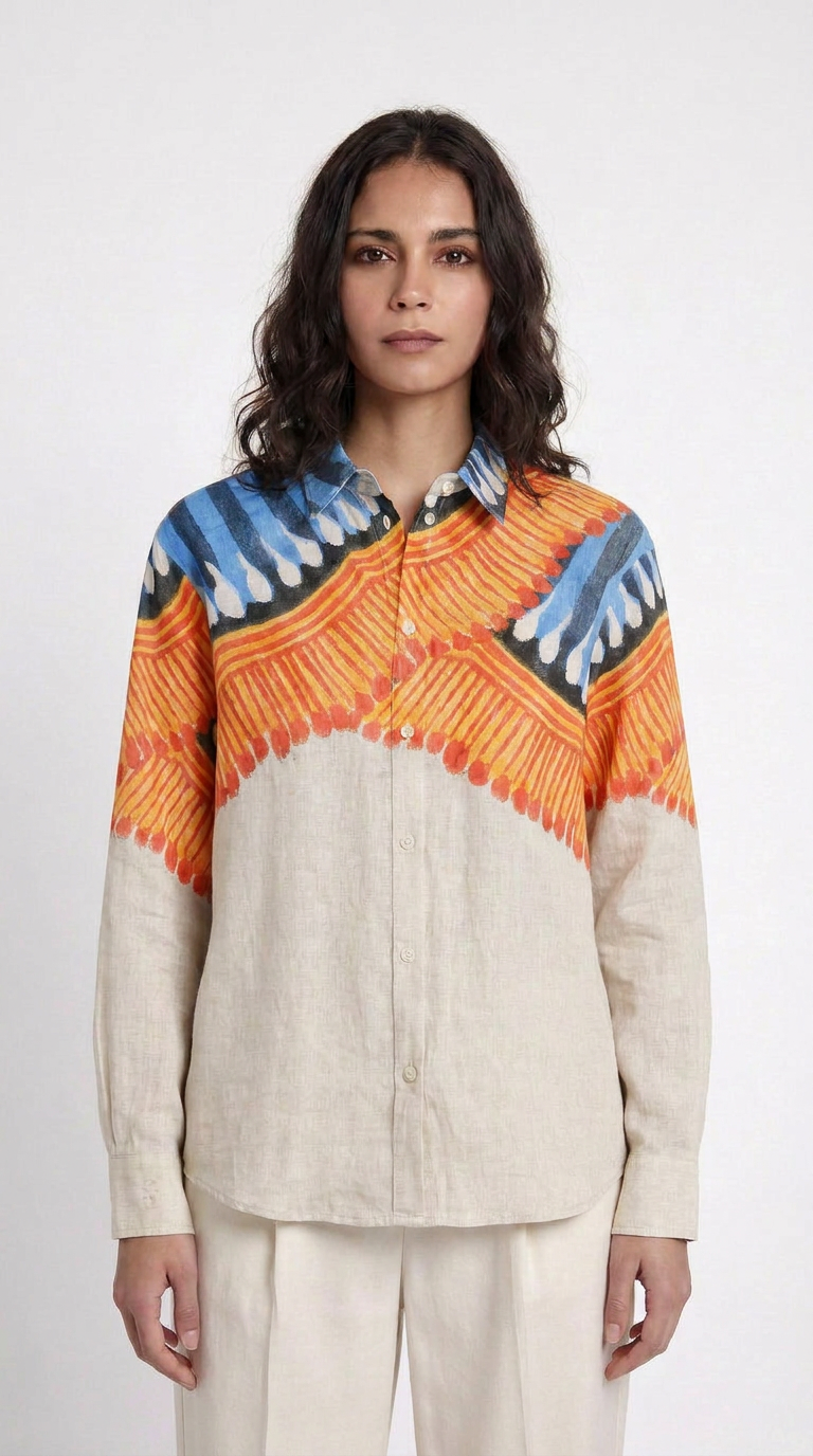 Kalighat Fire Shirt Women front view