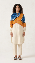 Kalighat Fire Kurta Set Women front view