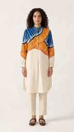 Kalighat Fire Kurta Set Women front view