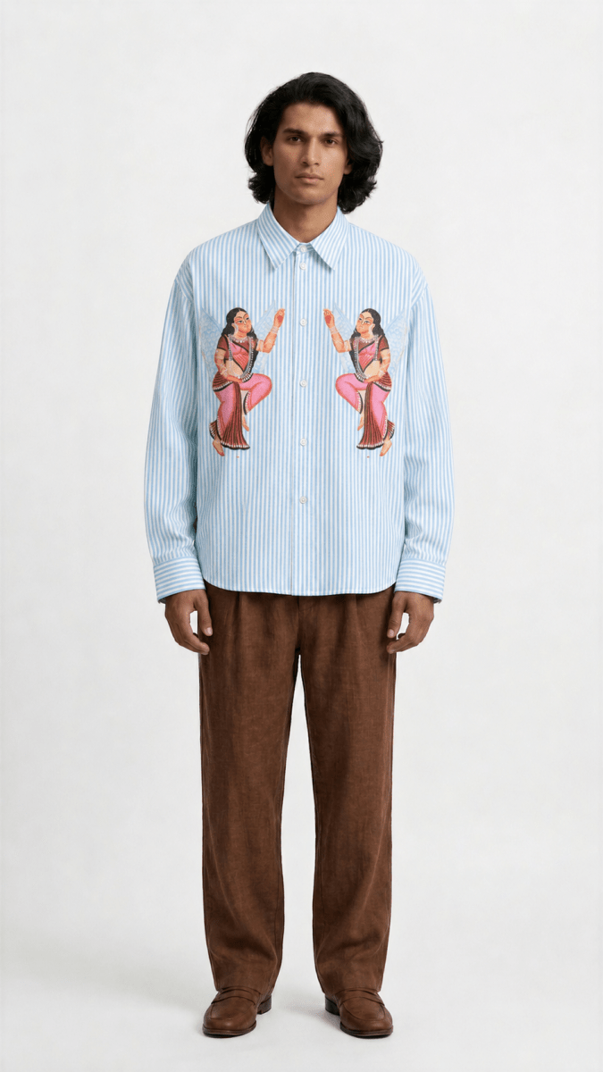 Kalighat Graffiti Shirt Men - Naymish Designs
