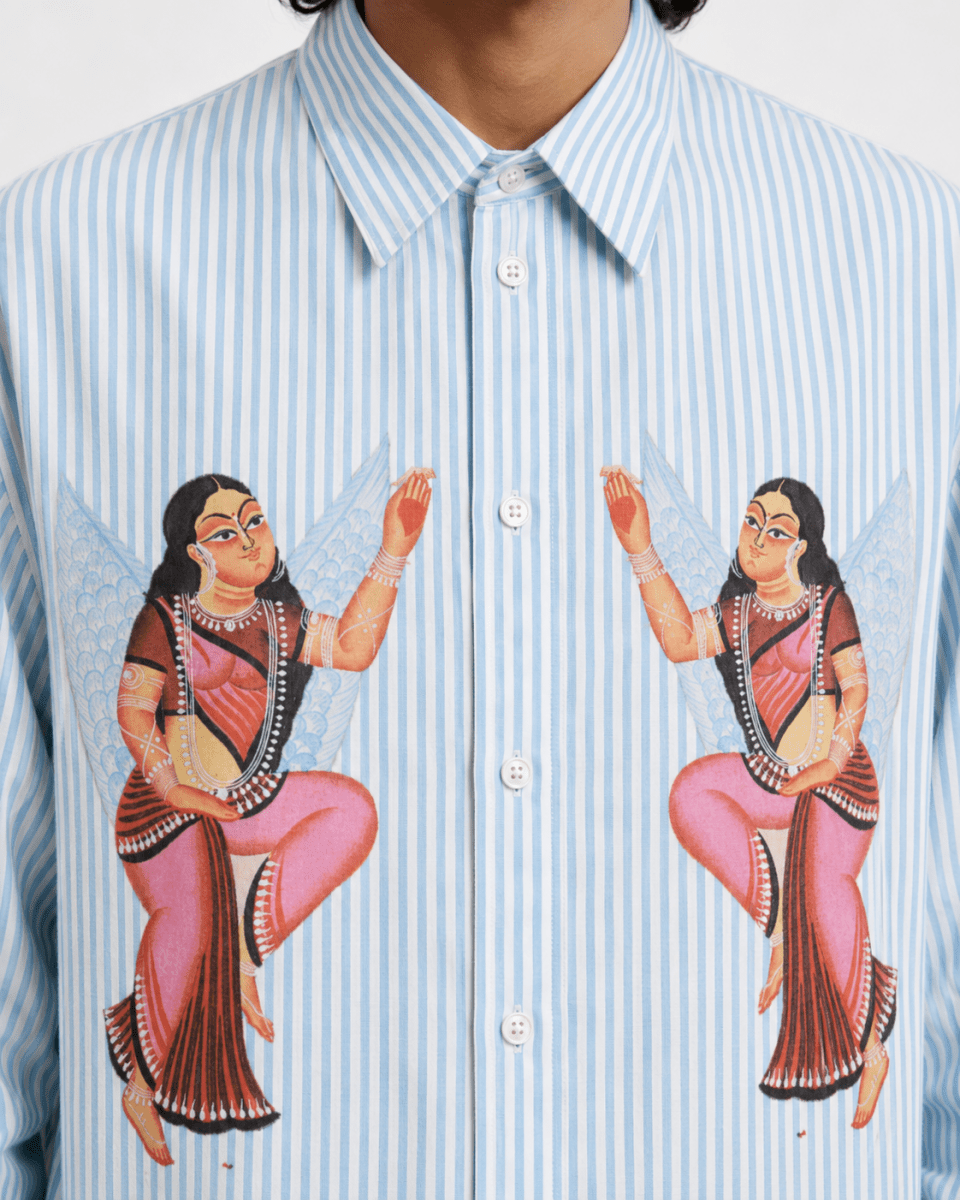 Kalighat Graffiti Shirt Women - Naymish Designs