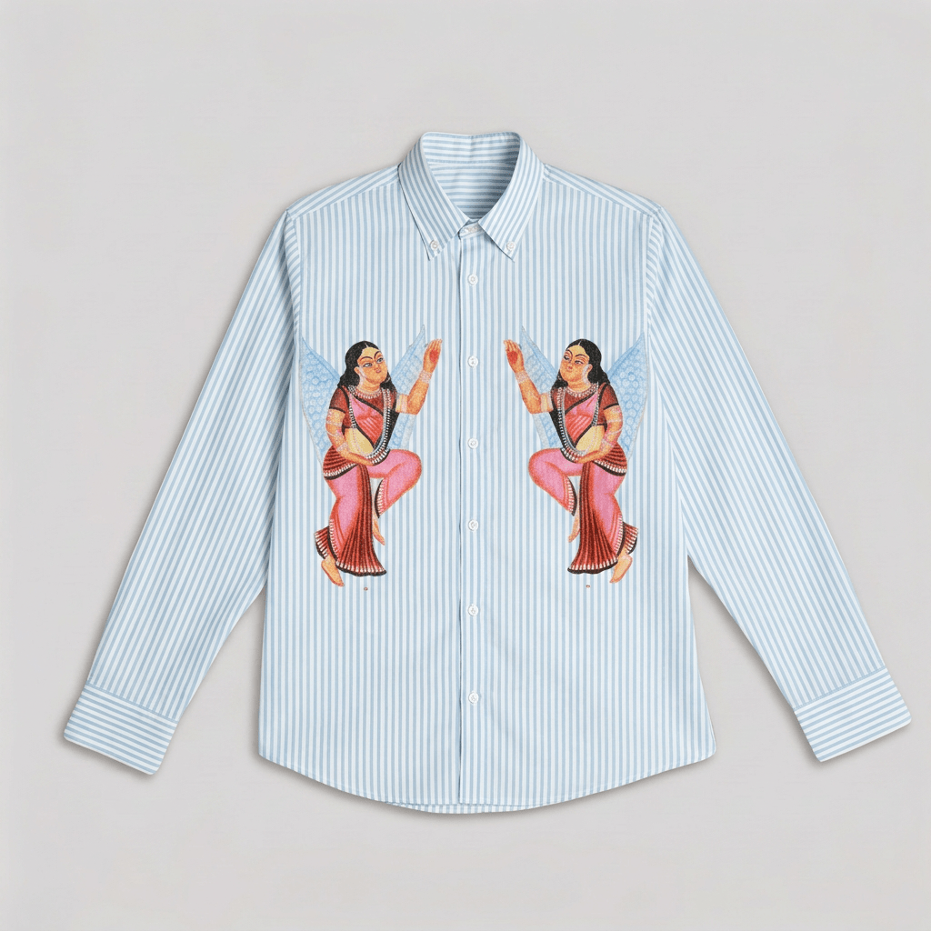 Kalighat Graffiti Shirt Women - Naymish Designs