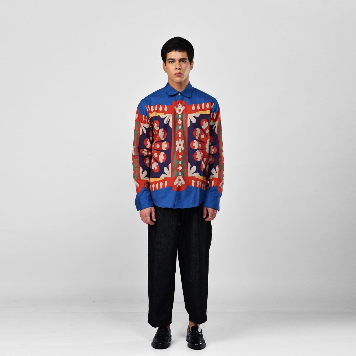 Kanaat - Luxury Shirt for Men Available in Cotton and Linen - Naymish Designs