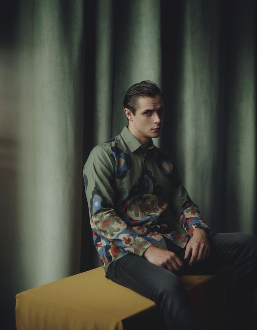 Kilim Edit No 7 - Luxury Designer Shirt | Soft Cotton or Pure Linen | Partywear shirt for Men