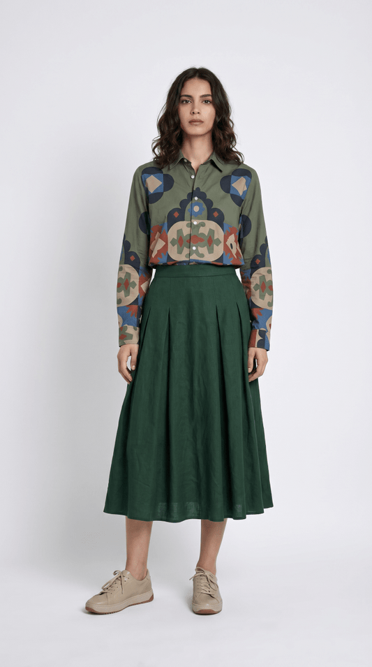 Kilim Shirt Women - Luxury Designer | Soft Cotton or Pure Linen  - Naymish Designs