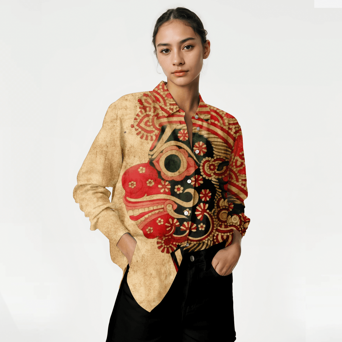 Kuraṅku Shirt for Women - Naymish Designs