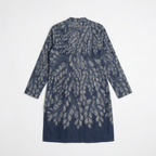 Gond Leaf Kurta Women Blue flat back