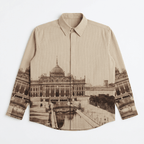 Lucknow - Shirt for Men - Brown - Naymish Designs