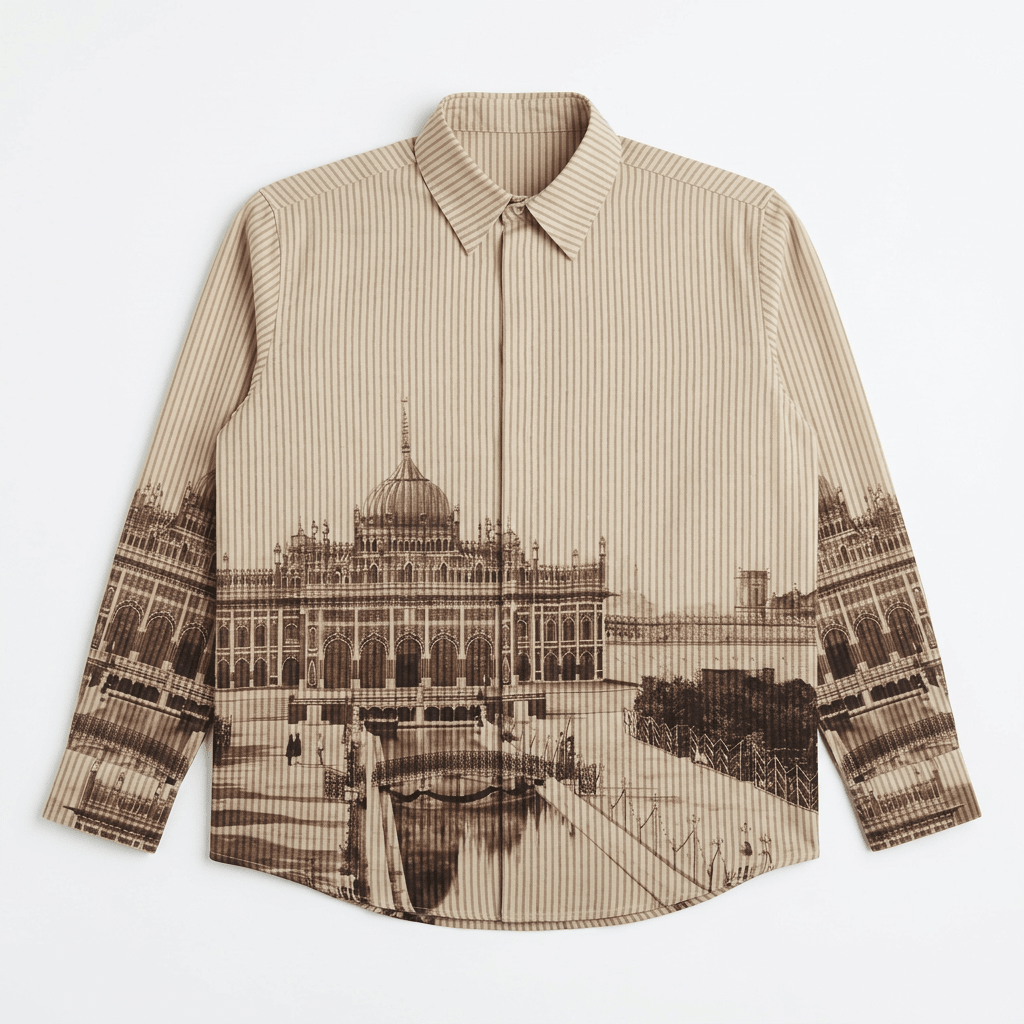 Lucknow - Shirt for Men - Brown - Naymish Designs