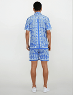 Madhubani Blues Luxury Shirts for Men - Naymish Designs