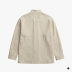 Mandarin Off White Linen Shirt for Men - Naymish Designs