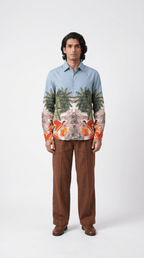 Medieval Backyard - Holiday Shirts Men Available in Linen - Naymish Designs