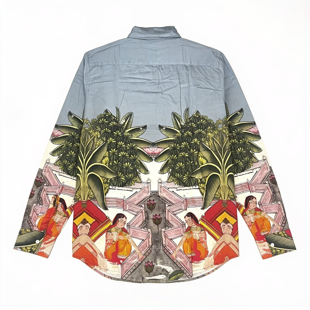 Medieval Backyard - Holiday Shirts Men Available in Linen - Naymish Designs