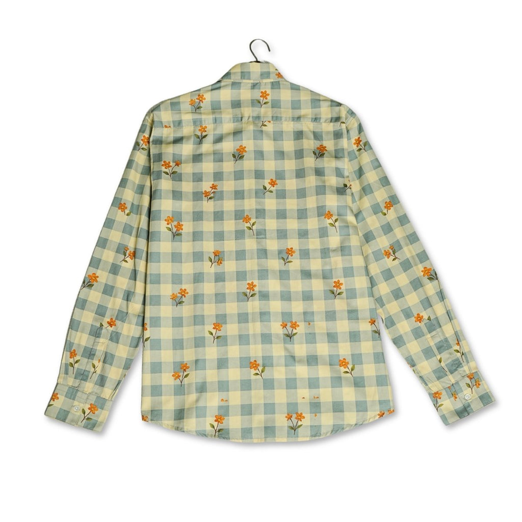 Memento Mori Checks - Luxury Designer Shirt | Soft Cotton or Pure Linen | Partywear shirt for Men - Naymish Designs