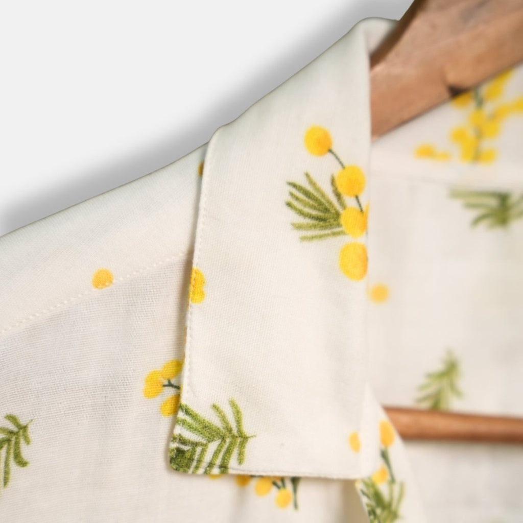 Mimosa Half Sleeve Shirt for Men - Naymish Designs
