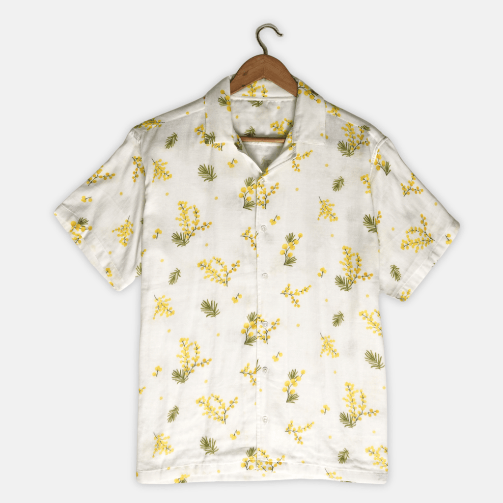 Mimosa Half Sleeve Shirt for Men - Naymish Designs