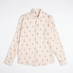 Monkey Cheetah shirt Men - Luxury Designer Shirt | Pure Linen | Partywear shirt for Men - Naymish Designs