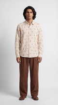 Monkey Cheetah shirt Men - Luxury Designer Shirt | Pure Linen | Partywear shirt for Men - Naymish Designs
