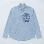 Natraj Oblique Placate Blue Shirt Men - Naymish Designs