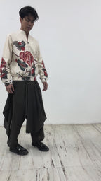 Draped Pants Black Men