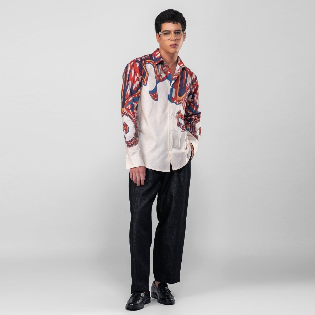 Reimagined Curves - Designer Blouse Shirts for Women - Naymish Designs