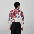 Reimagined Curves - Luxury Designer Shirt | Soft Cotton or Pure Linen | Partywear shirt for Men - Naymish Designs