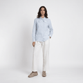 Retro Bow Shirt Women Blue - Naymish Designs