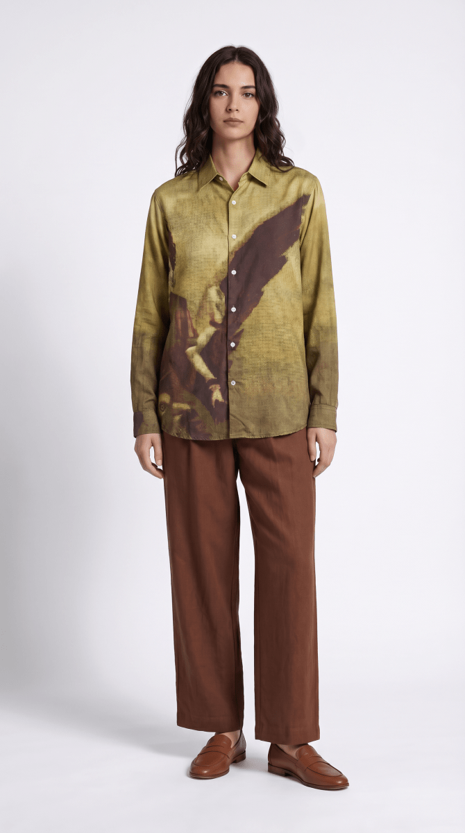 Saraswathi Shirt Women - Luxury Designer Shirt - Naymish Designs