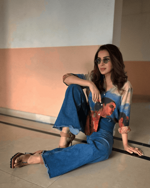 Shakuntala by Raja Ravi Varma - Shirt for Women Luxury Designer | Soft Cotton or Pure Linen  - Naymish Designs