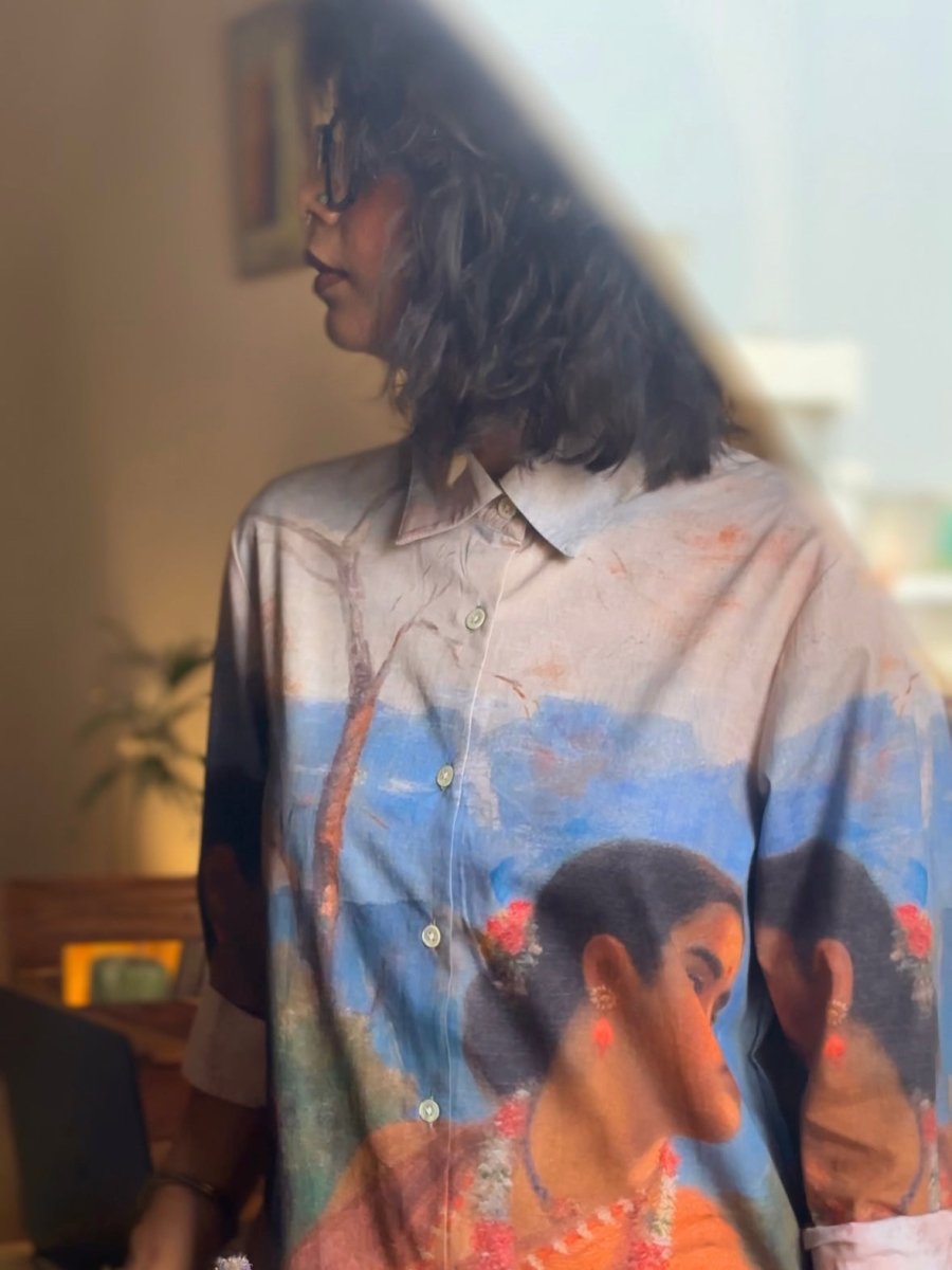 Shakuntala Shirt - Women - Brown - Giza Cotton - Naymish Designs