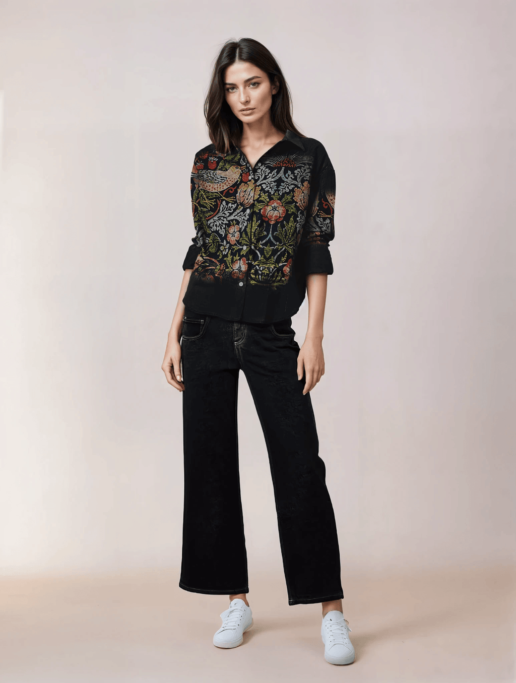 Strawberry Thief Shirt for Women - Luxury Designer | Soft Cotton or Pure Linen 