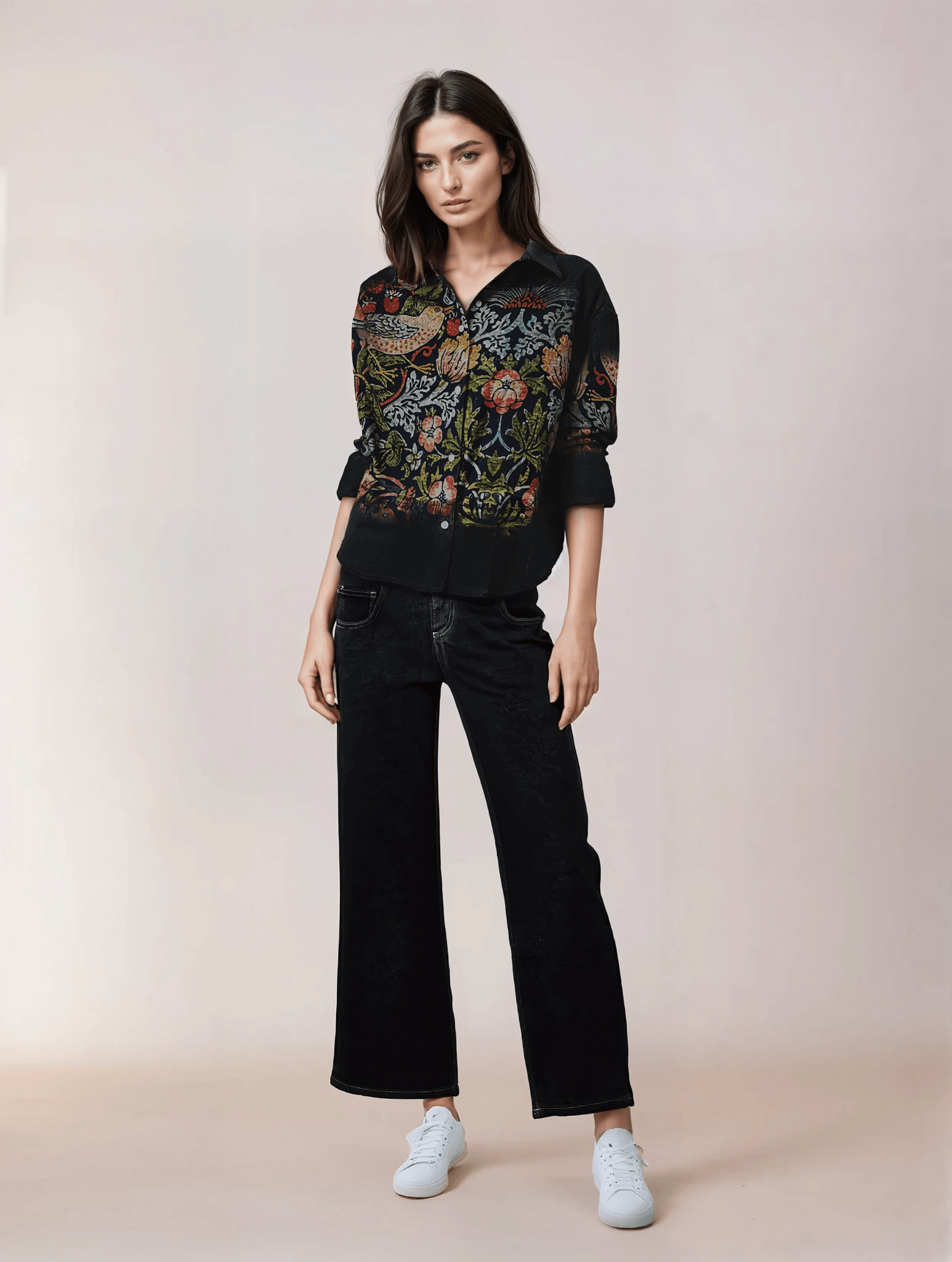 Strawberry Thief Shirt for Women - Luxury Designer | Soft Cotton or Pure Linen 