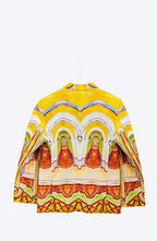 Summer Light Blazer - Asylum by Van Gogh - Yellow Orange Cotton - Unisex - Naymish Designs