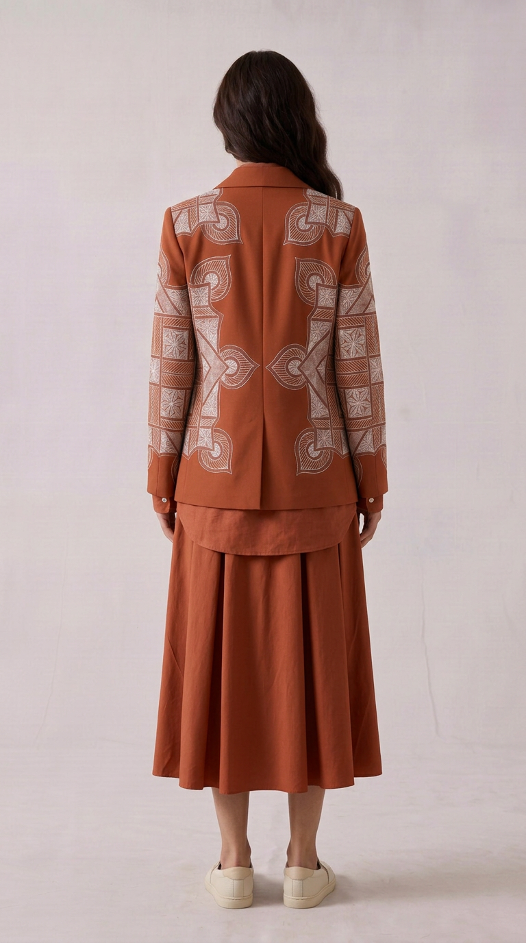 Terra Rangoli blazer women back