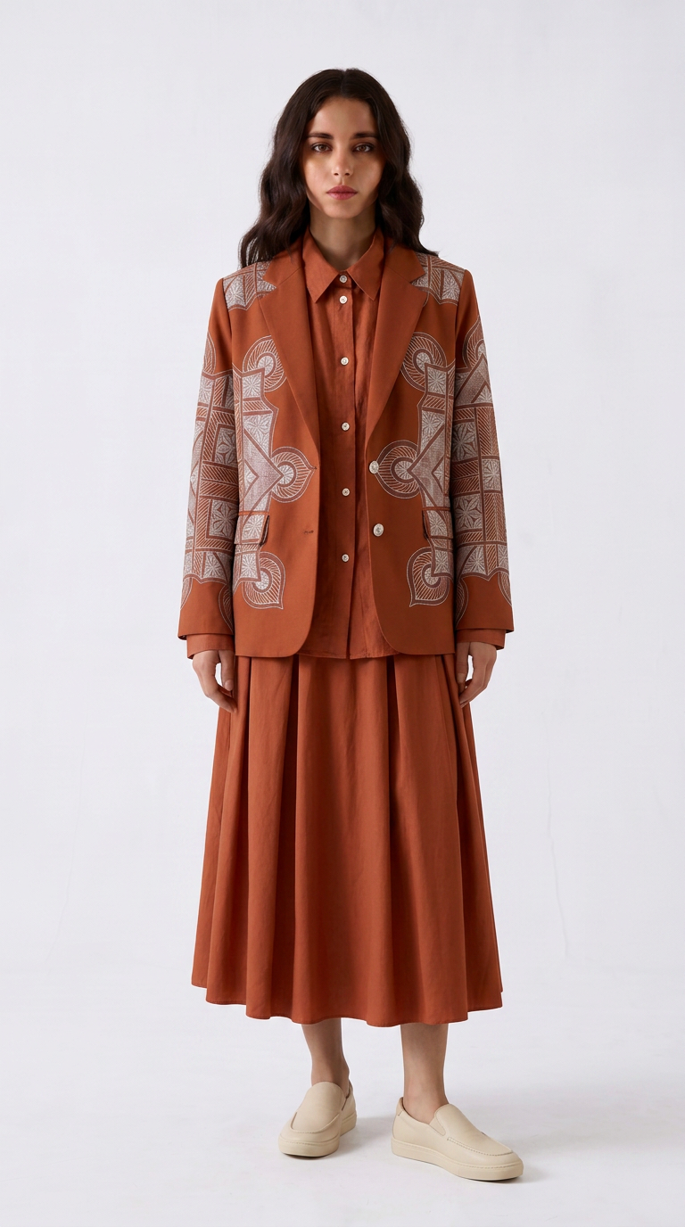 Terra Rangoli blazer women front