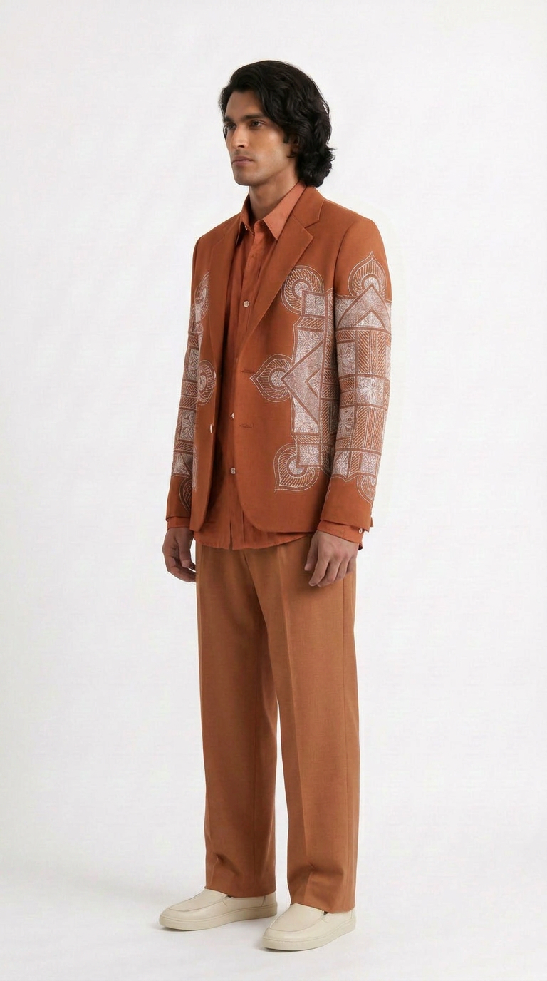 Terra Rangoli blazer men side