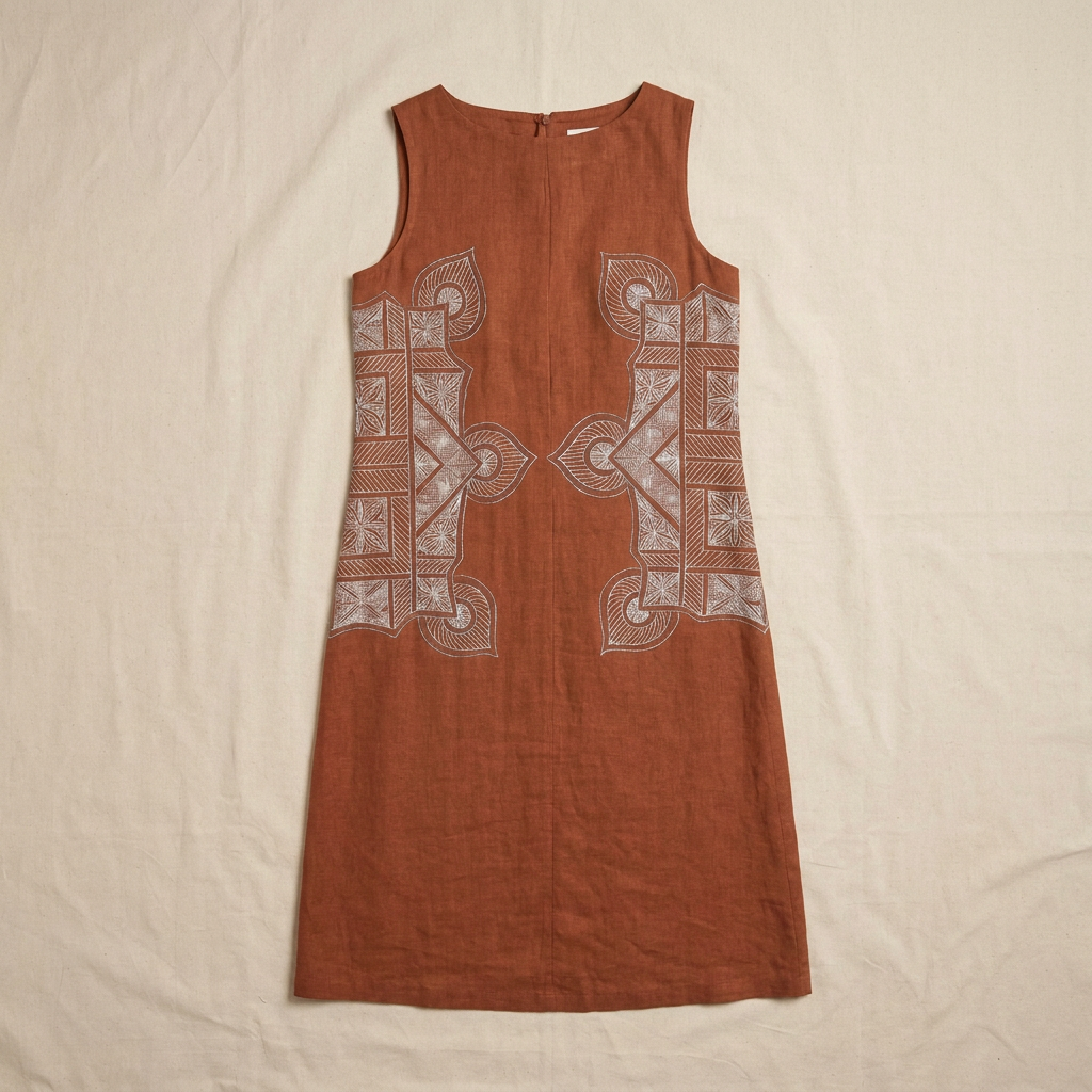 Terra Rangoli dress flat front