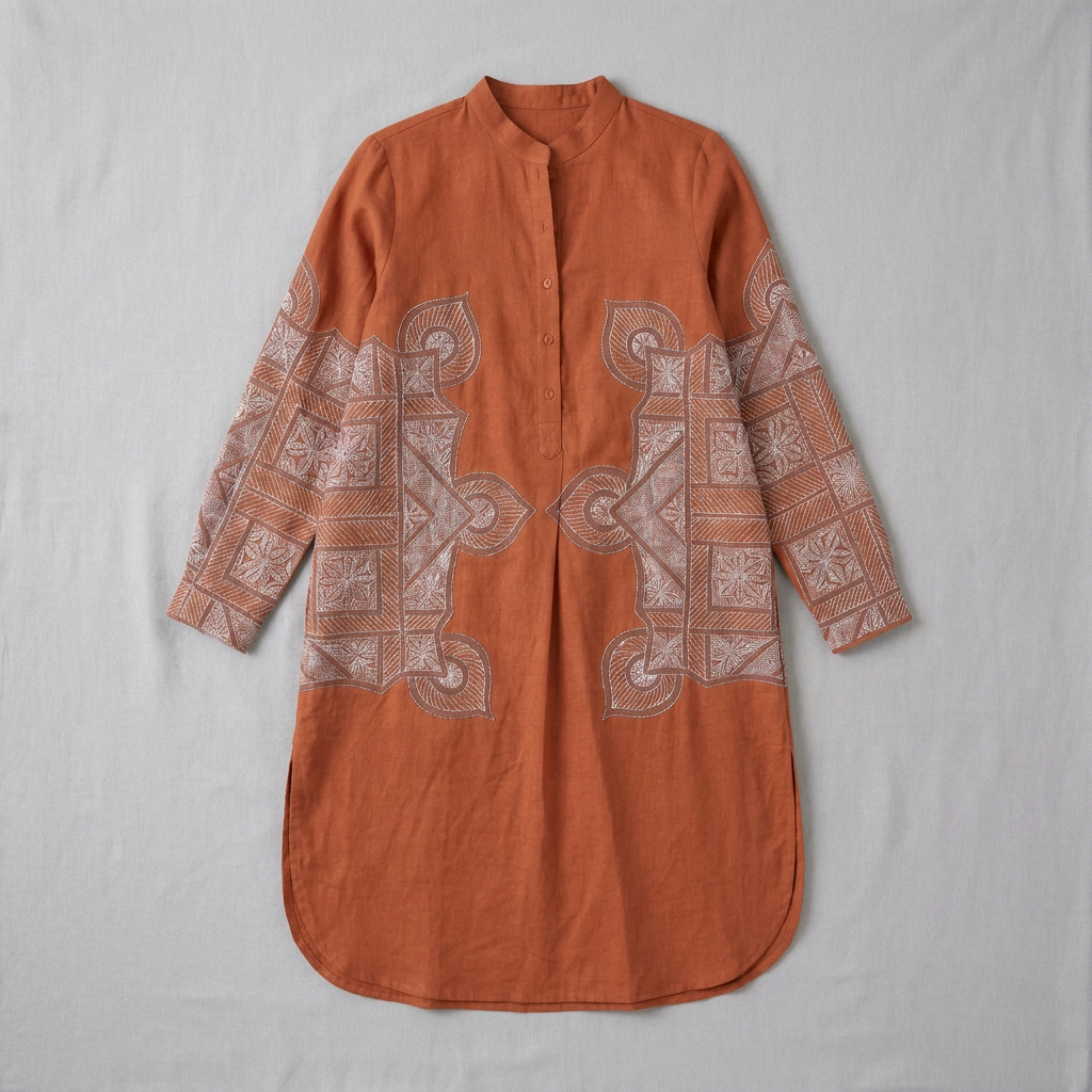 Terra Rangoli kurta flat front