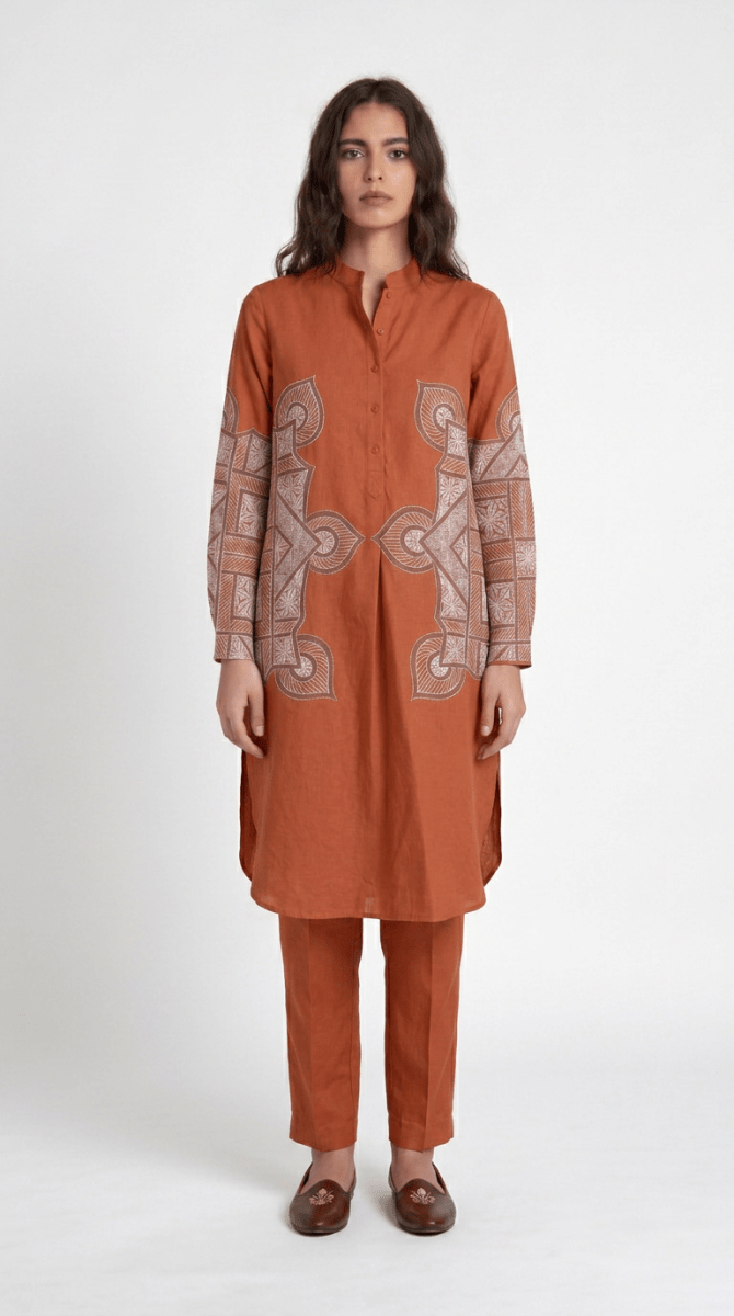 Terra-Rangoli-Kurta-Women - Naymish Designs