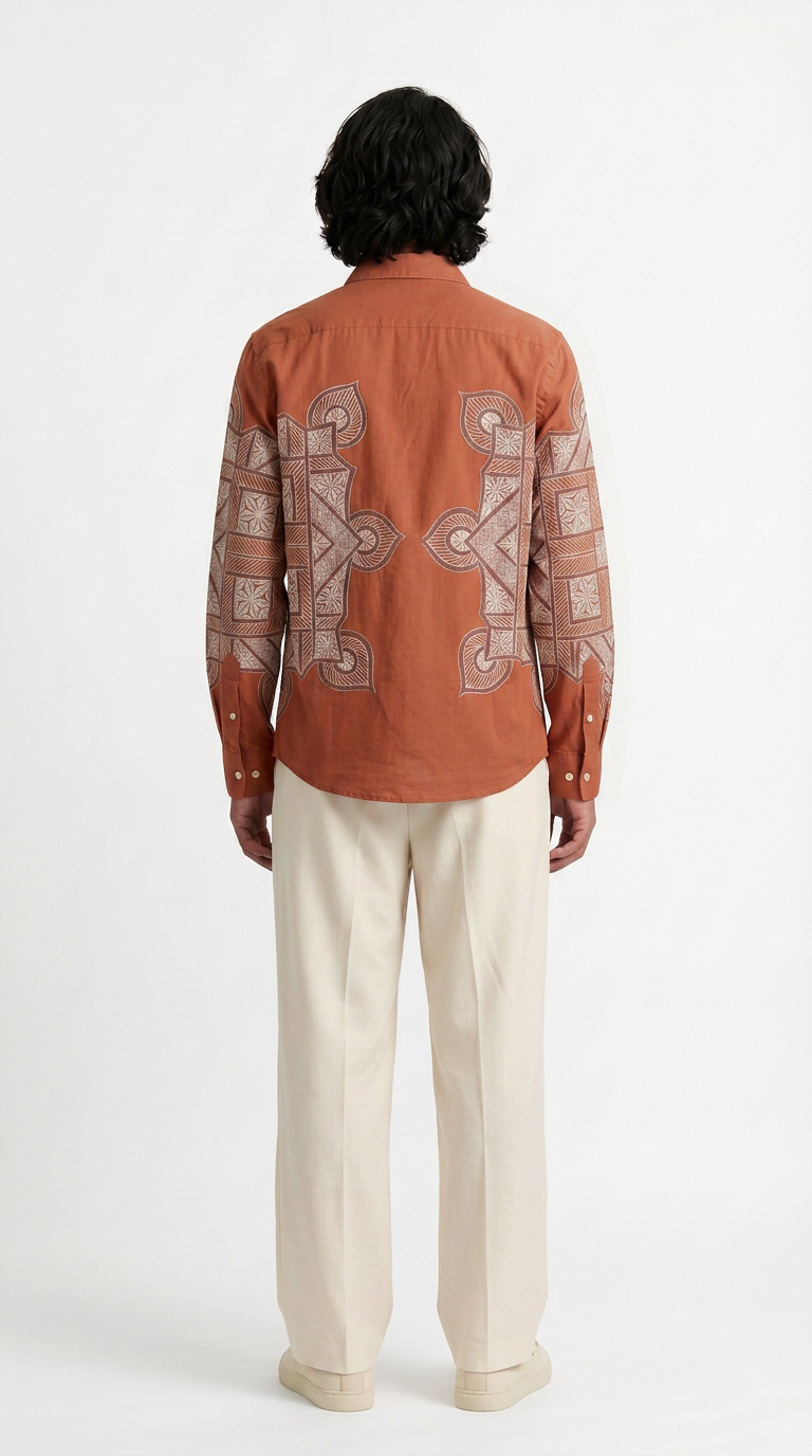 Terra Rangoli shirt men back