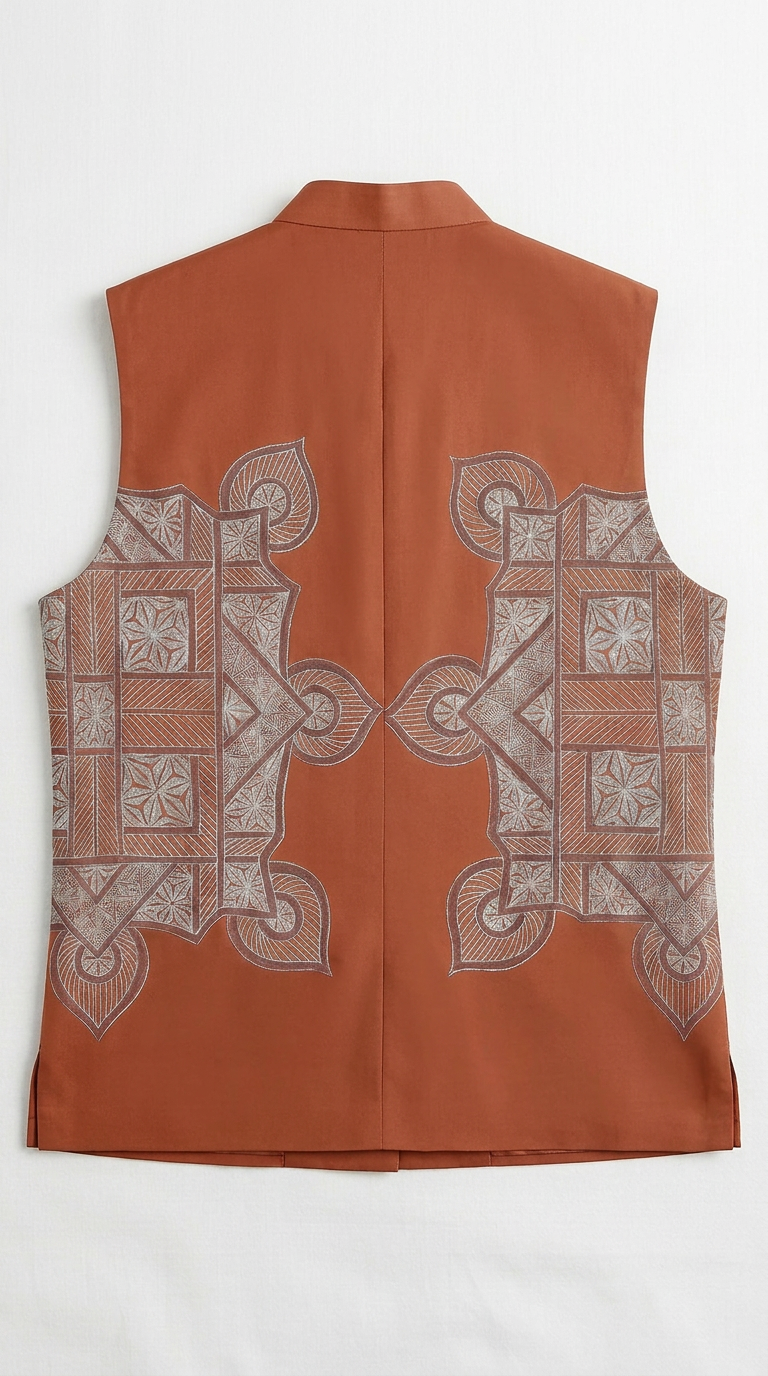 Terra Rangoli vest flat back alternate