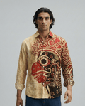 Vanar & Kuranku Pair Culture Heritage Linen Shirts for Man - Naymish Designs
