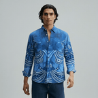 Vanar & Kuranku Pair Culture Heritage Linen Shirts for Man - Naymish Designs