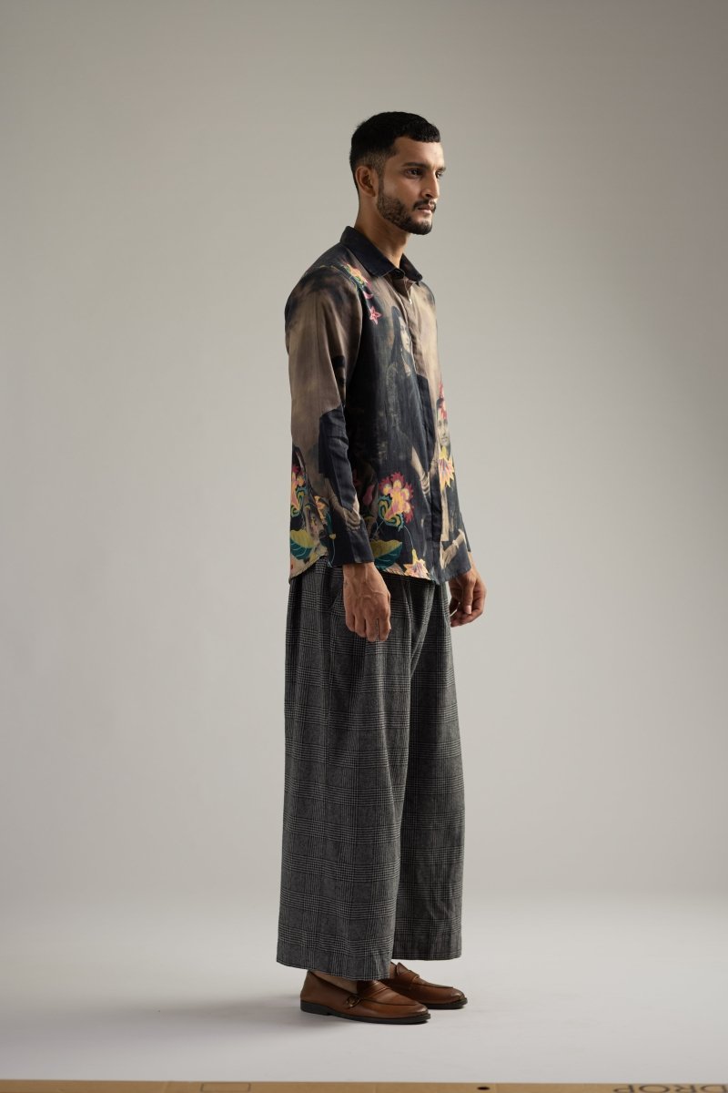 Vintage Family Shirt - Men - Black - Giza Cotton - Naymish Designs