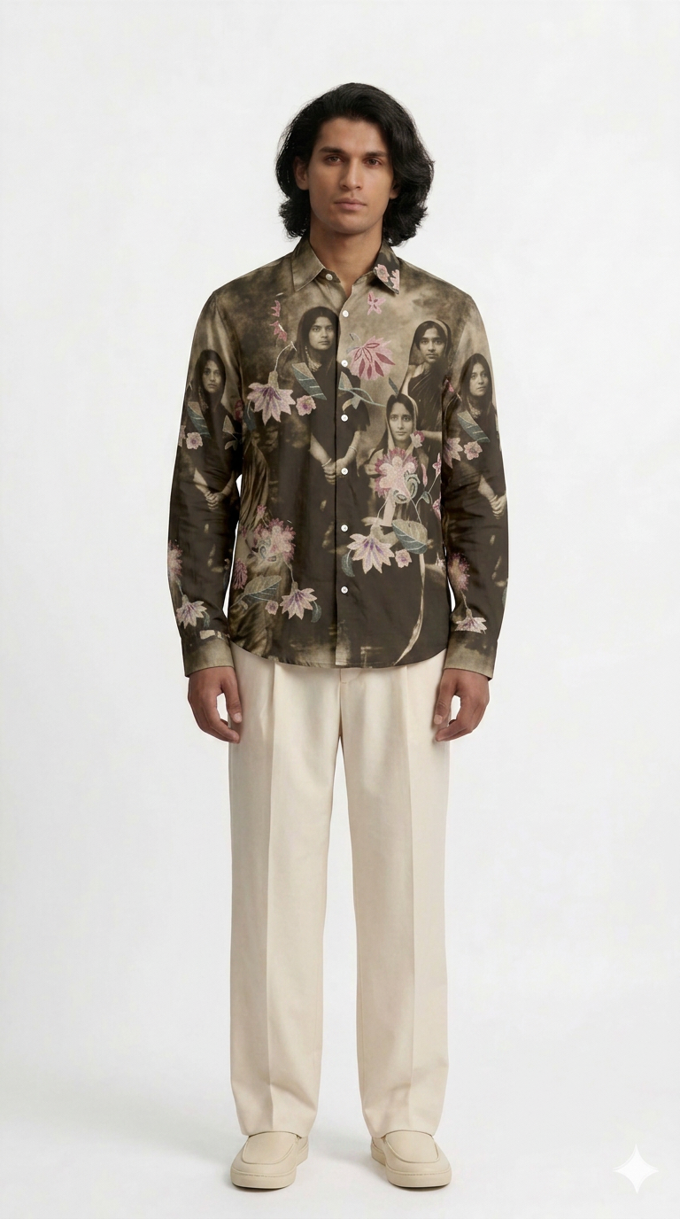Vintage Family Shirt Men full front view