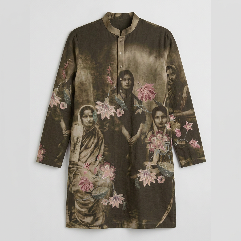 Vintage Family Kurta Men front detail view